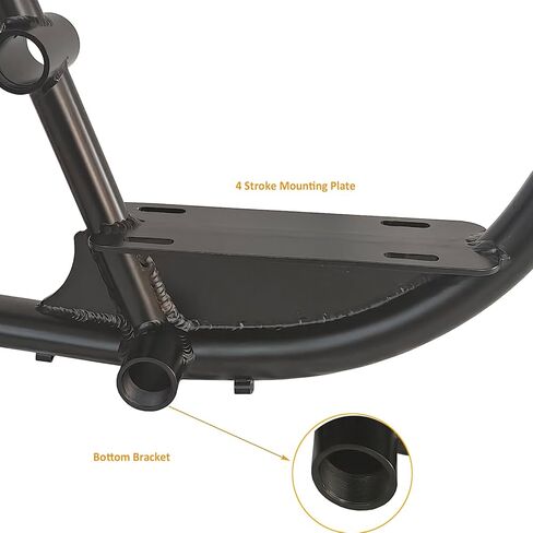 CDH G4-II Gas Frame 195mm 3.4L Black with Jackshaft Kit for 4 Stroke Motorize Bicycle in Saudi Arabia