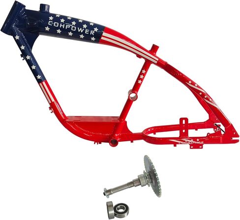 CDH G4-II Gas Frame 195mm 3.4L Blue &Red with Jackshaft Kit for 4 Stroke Motorize Bicycle in Saudi Arabia