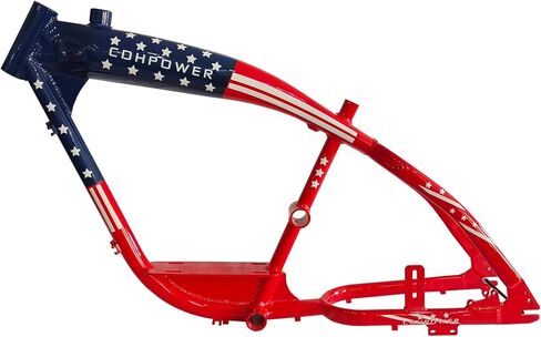 CDH G4-II Gas Frame 195mm 3.4L Blue &Red with Jackshaft Kit for 4 Stroke Motorize Bicycle in Saudi Arabia