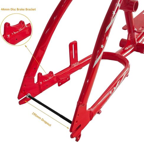CDH G4-II Gas Frame 195mm 3.4L Blue &Red with Jackshaft Kit for 4 Stroke Motorize Bicycle in Saudi Arabia