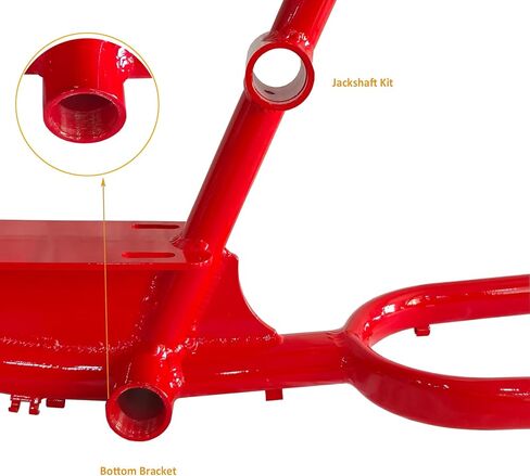 CDH G4-II Gas Frame 195mm 3.4L Blue &Red with Jackshaft Kit for 4 Stroke Motorize Bicycle in Saudi Arabia