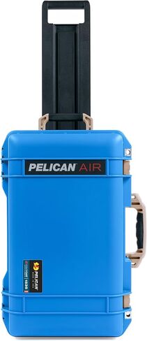 Pelican Air 1535 Electric Blue Carry-on Case - Medium Size Waterproof Case with Black Handles & Latches in Saudi Arabia