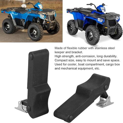 Denash Snap Latch, Easy Installation High Strength Rubber Latch, Stainless Steel Rubber Cargo Box for Boat Cooler Compartment Mechanical Equipment in Saudi Arabia