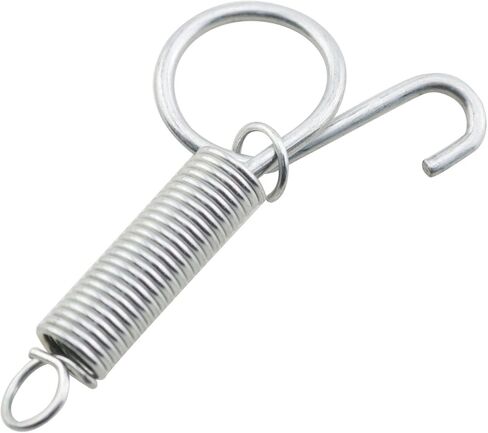 TAODAN 10PCS Silver Spring Hook 7.5cm Length Multipurpose Pet Cage Door Fastener Industrial Hardware Latch in Saudi Arabia