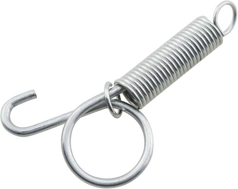 TAODAN 10PCS Silver Spring Hook 7.5cm Length Multipurpose Pet Cage Door Fastener Industrial Hardware Latch in Saudi Arabia