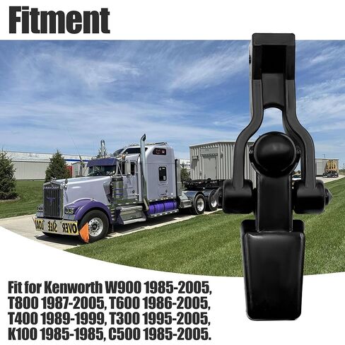 2PCS K147-107 315-5402 Hood Latch for Kenworth T600A T800 W900 C500 1985-2005 Latch Bracket Clamp Kit, Ball Style Hood Hook Replacement in Kuwait
