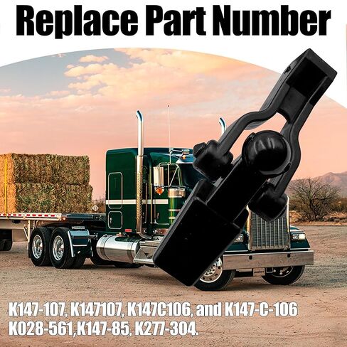 2PCS K147-107 315-5402 Hood Latch for Kenworth T600A T800 W900 C500 1985-2005 Latch Bracket Clamp Kit, Ball Style Hood Hook Replacement in Kuwait