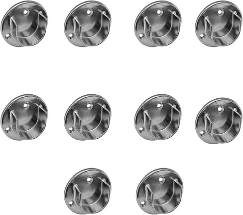 10 قطعة Chrorne Finish 1-1/4 "أنابيب U شفة نصف مستديرة حواف الحائط تركيبات البيع بالتجزئة in Kuwait