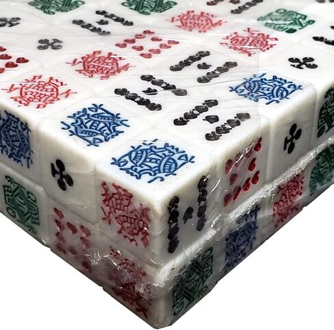 Cyber-Deals 100 Poker Dice White Squared Corner Bulk Block Pack - New Club Ace Design for 2020 in Saudi Arabia