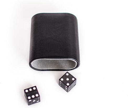 Carbon-By-Charlie Solid Carbon Fiber Dice Set – Set of 2 Premium Craps Dice for Adults – Deluxe Dice Pair for Backgammon, Yahtzee, Craps and Other Dice Games in Kuwait