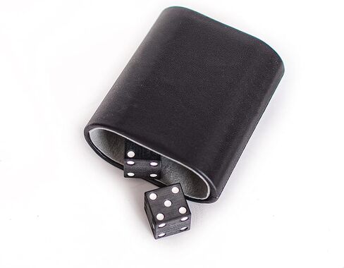 Carbon-By-Charlie Solid Carbon Fiber Dice Set – Set of 2 Premium Craps Dice for Adults – Deluxe Dice Pair for Backgammon, Yahtzee, Craps and Other Dice Games in Kuwait