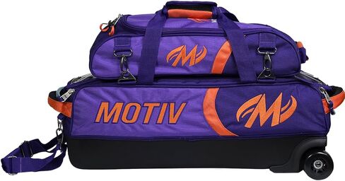 MOTIV Apex Triple Slim-Roller Bowling Bag With Shoe Bag | Compact premium design | Venom Shock LE in Saudi Arabia