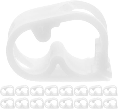 30pcs Adjustable Plastic Hose Clamps Water Stop Clamp Pinch Valve for Aquarium and Laboratory Hose Flow Control Tube Clips White in Saudi Arabia