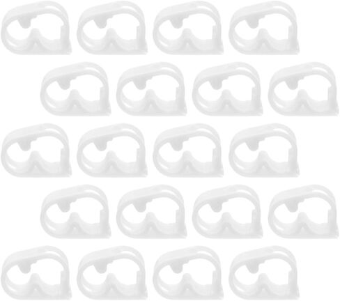 20pcs White Adjustable Plastic Hose Flow Control Clamps 1/4"–5/16" Pinch Valves for Laboratory Liquid Regulation Compatible 5-8mm Hose for Brewing Aquarium and Gardening in Kuwait