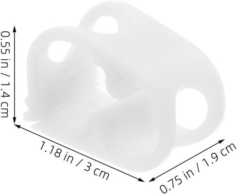 20pcs White Adjustable Plastic Hose Flow Control Clamps 1/4"–5/16" Pinch Valves for Laboratory Liquid Regulation Compatible 5-8mm Hose for Brewing Aquarium and Gardening in Kuwait