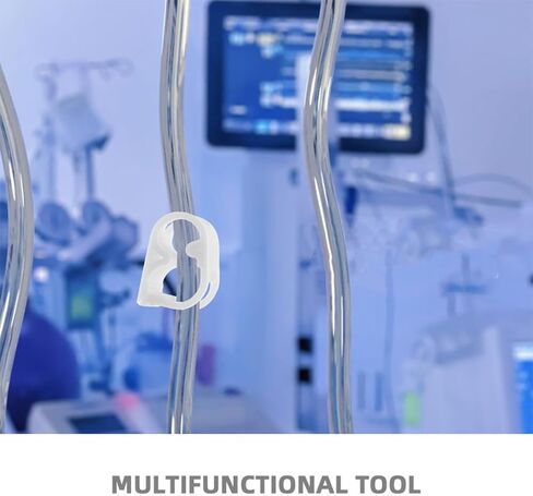 20pcs White Adjustable Plastic Hose Flow Control Clamps 1/4"–5/16" Pinch Valves for Laboratory Liquid Regulation Compatible 5-8mm Hose for Brewing Aquarium and Gardening in Kuwait