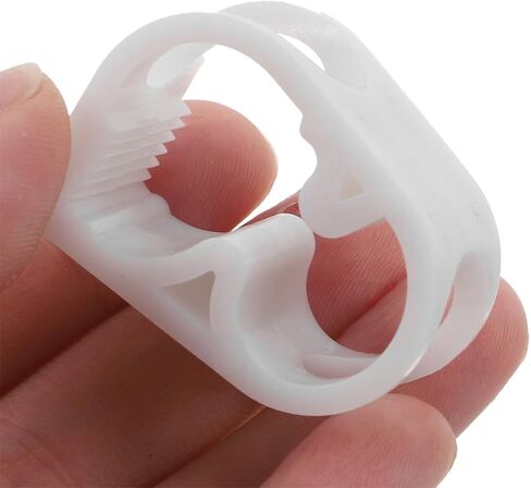 20pcs White Adjustable Plastic Hose Flow Control Clamps 1/4"–5/16" Pinch Valves for Laboratory Liquid Regulation Compatible 5-8mm Hose for Brewing Aquarium and Gardening in Kuwait
