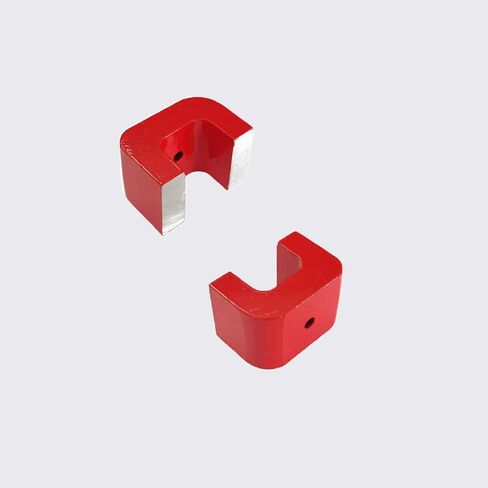 Strong Horseshoe Alnico Magnets, Red Cast Horseshoe Magnet with Keeper, U Shaped Magnet for Education, 30 lbs Heavy-Duty Alnico Powerful Nail Polish Magnets 1.77" in Kuwait