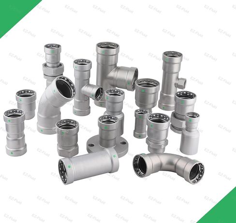 (10Pk) PressKing 3/4" Press x Press Carbon Steel 90 Degree Elbow Fitting (EPDM) Fits Mega Type Press Fitting Connection For Mechanical and Fire Sprinkler Systems in Saudi Arabia