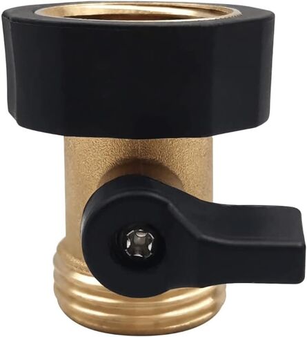 1pc 3/4 '' Garden Hose Shut Off Valve Connector, Garden Hose Quick Connect Fittings 3/4 Inch,Solid Brass Pipe Connecting,No Leaking in Saudi Arabia