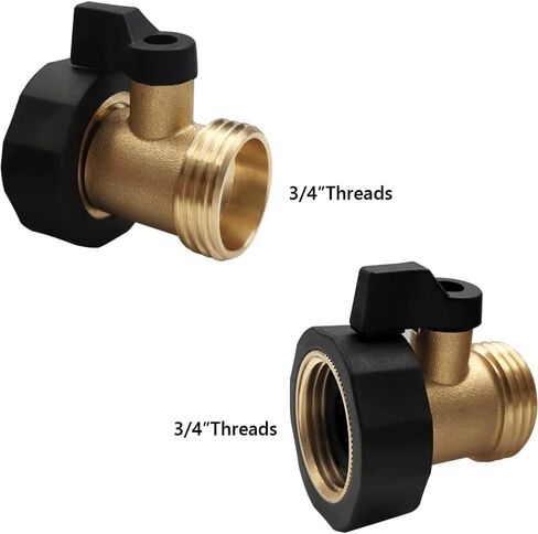 1pc 3/4 '' Garden Hose Shut Off Valve Connector, Garden Hose Quick Connect Fittings 3/4 Inch,Solid Brass Pipe Connecting,No Leaking in Saudi Arabia