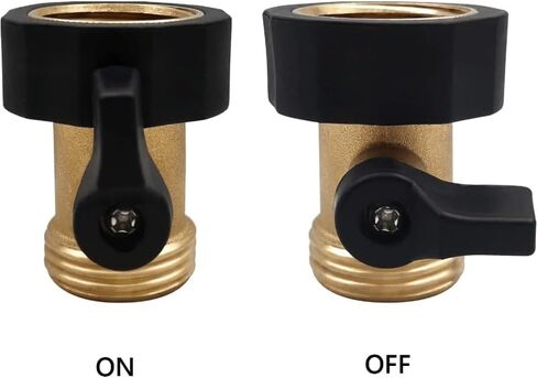 1pc 3/4 '' Garden Hose Shut Off Valve Connector, Garden Hose Quick Connect Fittings 3/4 Inch,Solid Brass Pipe Connecting,No Leaking in Saudi Arabia