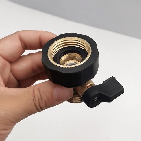 1pc 3/4 '' Garden Hose Shut Off Valve Connector, Garden Hose Quick Connect Fittings 3/4 Inch,Solid Brass Pipe Connecting,No Leaking in Saudi Arabia