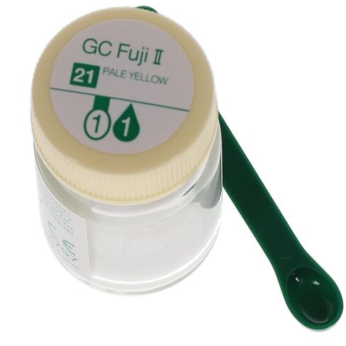 GC 000095 Fuji II Glass Ionomer Cement Powder #21 Pale Yellow 15gm in Kuwait