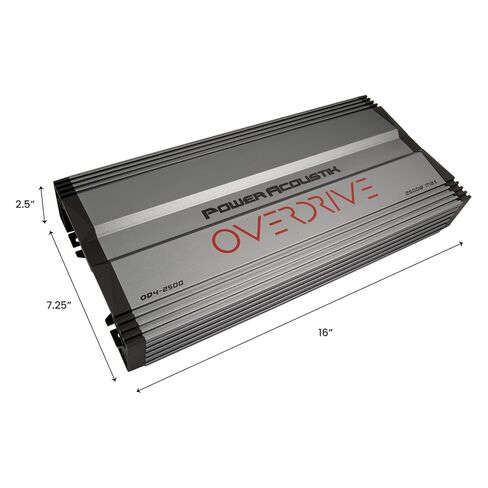 Power Acoustik OD4-2500D - 2,500 Watt 4-Channel Car Amplifier | Class AB, High Power Multi-Channel Amp for Speakers & Subwoofers, Full Range Car Audio Upgrade in Saudi Arabia