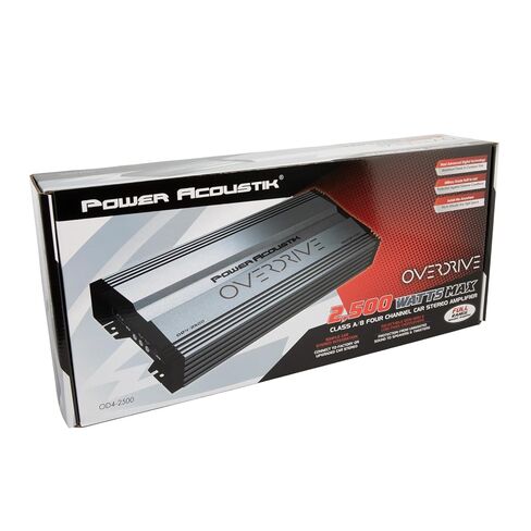 Power Acoustik OD4-2500D - 2,500 Watt 4-Channel Car Amplifier | Class AB, High Power Multi-Channel Amp for Speakers & Subwoofers, Full Range Car Audio Upgrade in Saudi Arabia