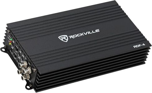 Rockville RDF-4 4-Channel Class D Car Amplifier, 1400w Peak / 700w RMS, Compact Design, Tiffany RCA in Saudi Arabia