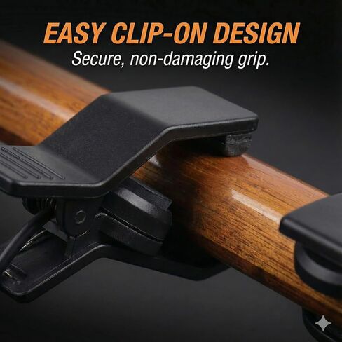 Universal Clip-On Contact Microphone Pickup for Acoustic Guitar Violin Ukulele - Professional Piezo Transducer for Tuner with 8ft (2.3M) Cable & 6.35mm (1/4 Inch) Jack in Kuwait