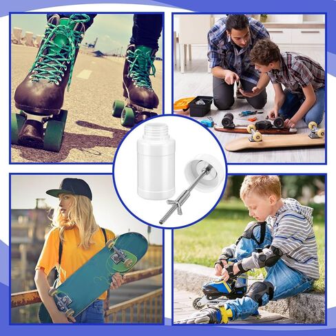 Skate Shoes Bearing Cleaning Bottle Skate Bearings Cleaning Unit Leak Proof Skateboard Tool Kit Cleaner for Roller Skates, Skateboards, Scooters in Saudi Arabia