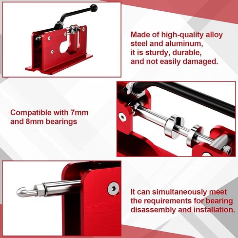 Bearing Press and Puller Wheel Bearing Press Skateboard Tool Fits 7mm 8mm Bearings for Skaters Skateboard, Inline, Longboard, Quad, Caster, and Cruiser Wheels in Saudi Arabia