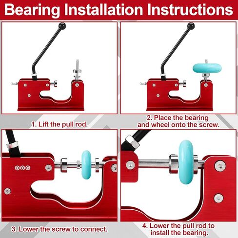 Bearing Press and Puller Wheel Bearing Press Skateboard Tool Fits 7mm 8mm Bearings for Skaters Skateboard, Inline, Longboard, Quad, Caster, and Cruiser Wheels in Saudi Arabia