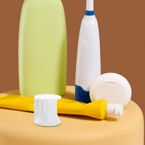 Toothpaste Flip Cap 50Pcs Plastic Squeeze Tube Dispenser Lids with Self-Closing Flip-Top for Bathroom Organization and Travel Use in Saudi Arabia