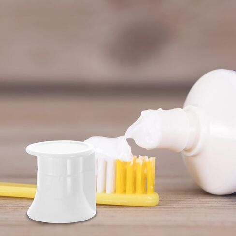 Toothpaste Flip Cap 50Pcs Plastic Squeeze Tube Dispenser Lids with Self-Closing Flip-Top for Bathroom Organization and Travel Use in Saudi Arabia