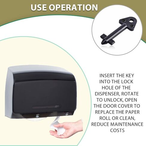 770767 Paper Towel Dispenser Key for Kimberly Clark,JRT Junior, in-Sight and Windows Single and Twin roll Bath Tissue dispensers 4Pack in Kuwait