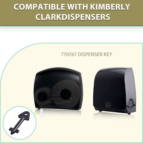 770767 Paper Towel Dispenser Key for Kimberly Clark,JRT Junior, in-Sight and Windows Single and Twin roll Bath Tissue dispensers 4Pack in Kuwait