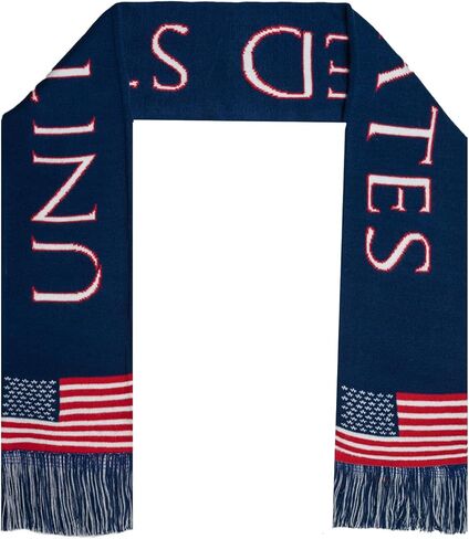 Premium USA Soccer Team Scarf for Fans — Knit Accessory for Supporters, 2026 World Cup in Saudi Arabia