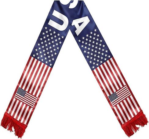 Soccer fan Scarf World Cup Sports Soccer Football Scarf Fan Gift For National Day Independence Day (United States) in Saudi Arabia