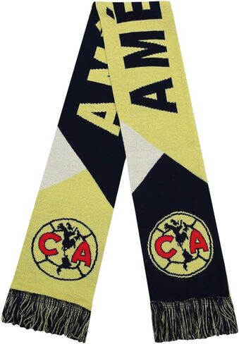 Icon Sports Soccer Team Scarf – Official World Football Club Logo Fans Premium Reversible Knit Warm Fringe Scarves Wrap in Saudi Arabia
