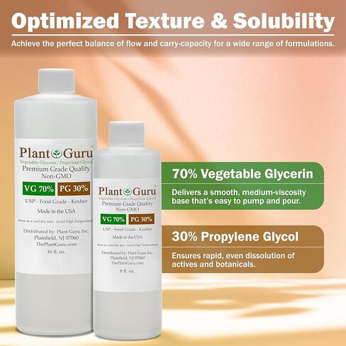 70/30 Vegetable Glycerin and Propylene Glycol Blend 4 fl. oz. USP Food Grade Kosher in Saudi Arabia