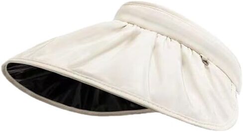 Women's Wide-Brimmed Sun hat, Hairpin-Style Beach hat, Foldable, UV-Protective, Suitable for Outdoor Travel and Vacation in Saudi Arabia