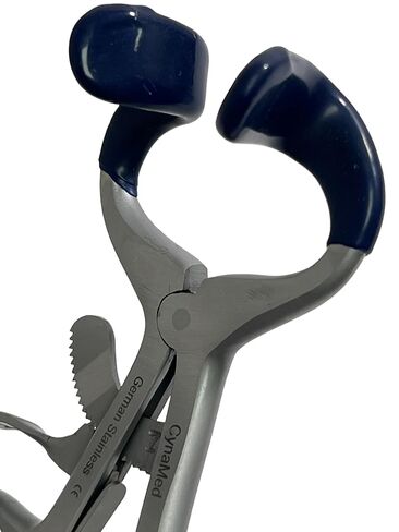 3.5 بوصة (8.89 سم) كمامة مولت مع أطراف سيليكون مدرجة وآلية تصعيد القفل | فتاحة فم ضامة فم الأسنان | أدوات طب الأسنان الألمانية المصنوعة من الفولاذ المقاوم للصدأ in Kuwait