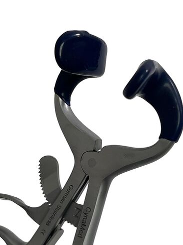 3.5 بوصة (8.89 سم) كمامة مولت مع أطراف سيليكون مدرجة وآلية تصعيد القفل | فتاحة فم ضامة فم الأسنان | أدوات طب الأسنان الألمانية المصنوعة من الفولاذ المقاوم للصدأ in Kuwait