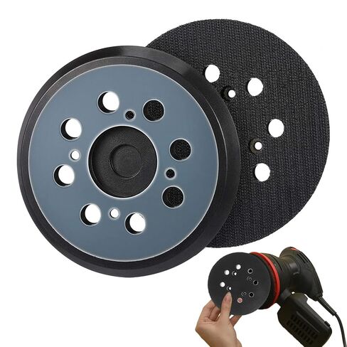 2pcs 5 Inch 8 Holes Orbital Sander Replacement Pad Compatible with DeWalt, Hook and Loop Replacement Backing Sanding Pad for Most Grinders with 4 Screws Holes in Saudi Arabia