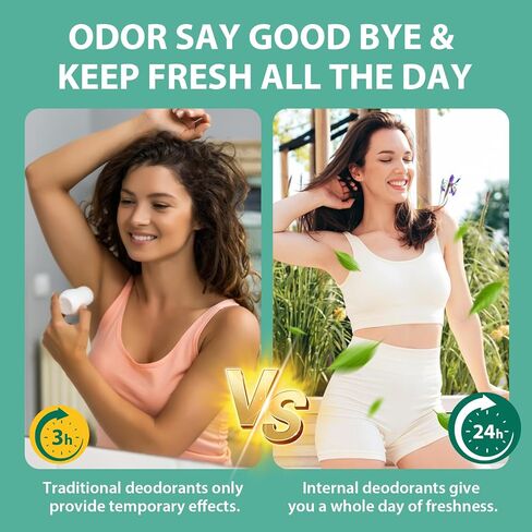 Chlorophyll Capsules Internal Body Deodorant Supplement for Women and Men for Gut Health, Fresh Breath, Skin Health, Detox & Digestion Support, Natural Odor Remove, Vegan, Non-GMO-30 Capsules in Saudi Arabia