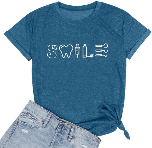 Funny Dental Shirt Dental Assistant T Shirt Dentist Shirt Dental Hygienist Student Gifts in Saudi Arabia