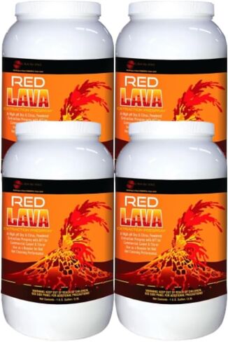 Red LAVA Commercial Carpet Prespray and Tile Cleaner, High pH Powdered Formula, Fresh Scent, Case of 4 (4, 7.5lbs) in Saudi Arabia